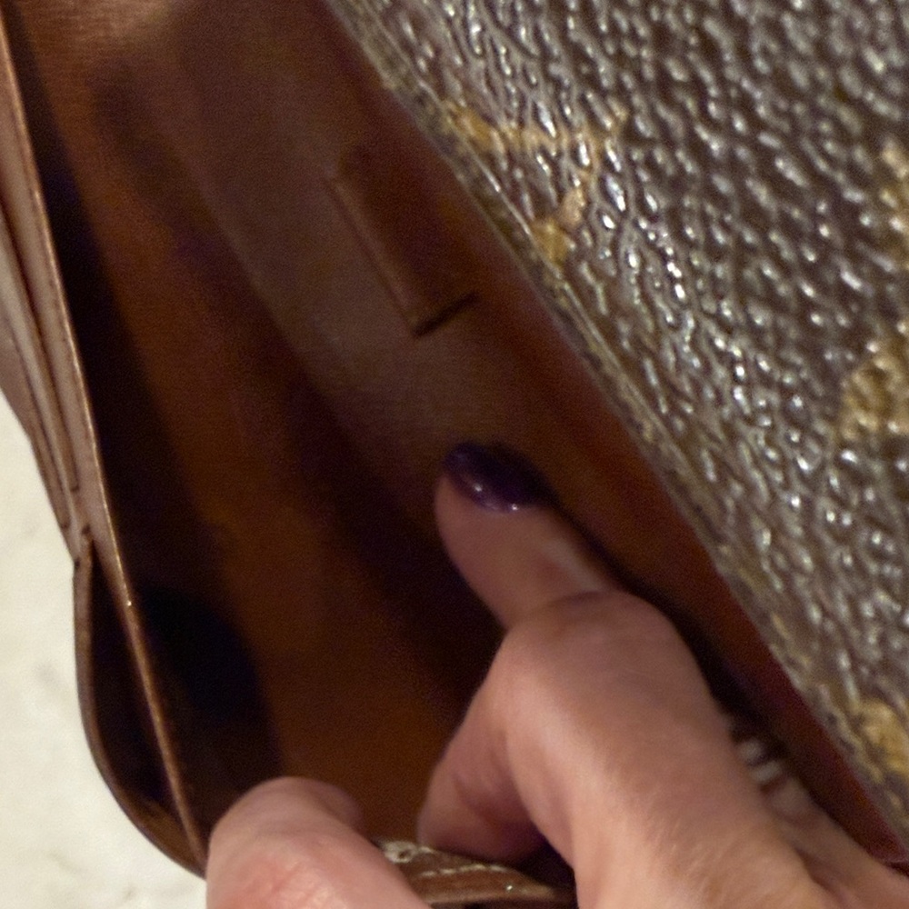 ***SOLD*** Louis Vuitton Brown Sarah Wallet with Chain and COA - Picture 4 of 9